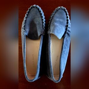 Cole Haan Women's Blue Suede Loafers